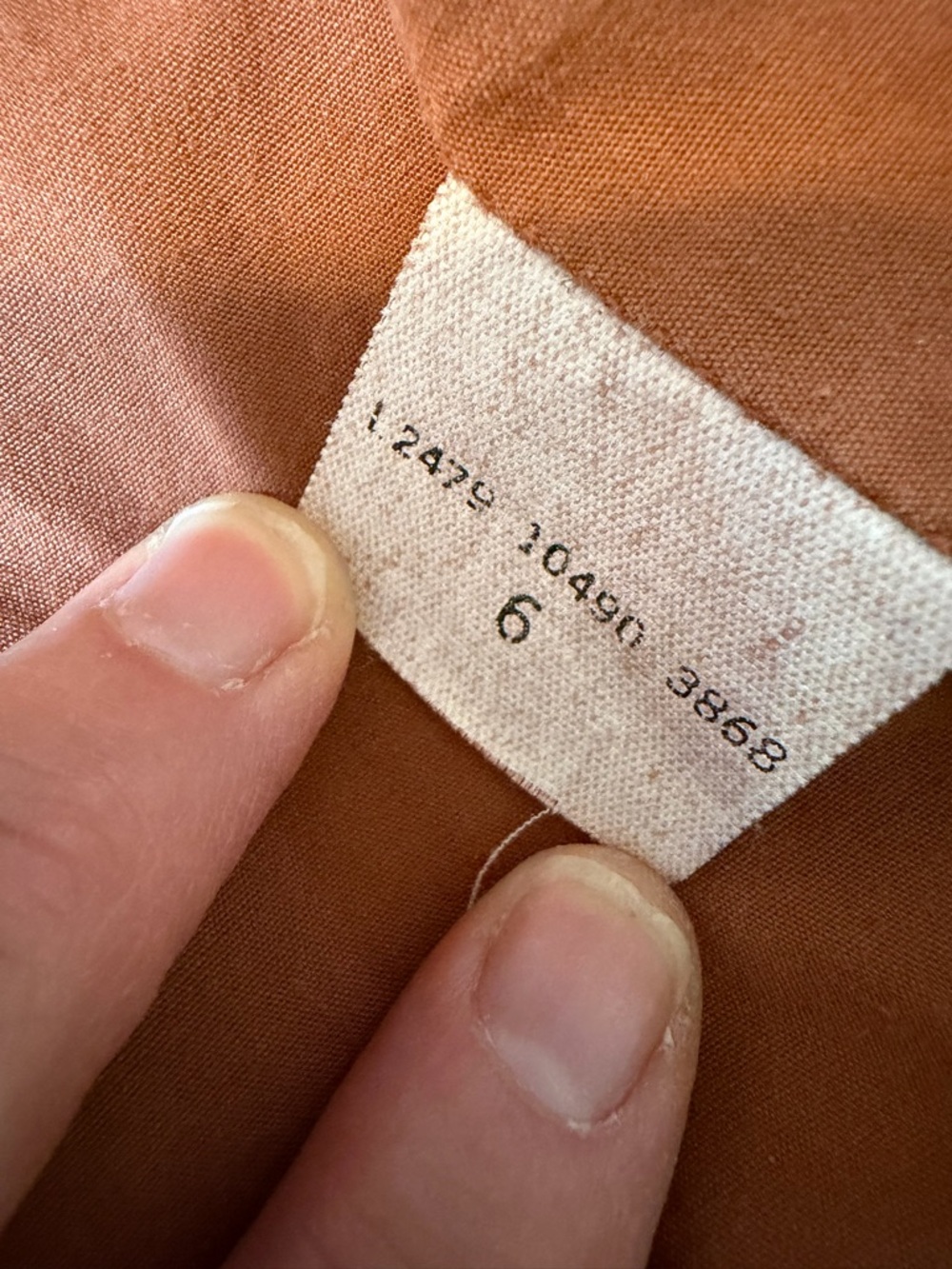 Marc Jacobs Vintage Corduroy Bomber Jacket Puff Sleeve Full Zip Rust Orange 6 - Picture 9 of 9